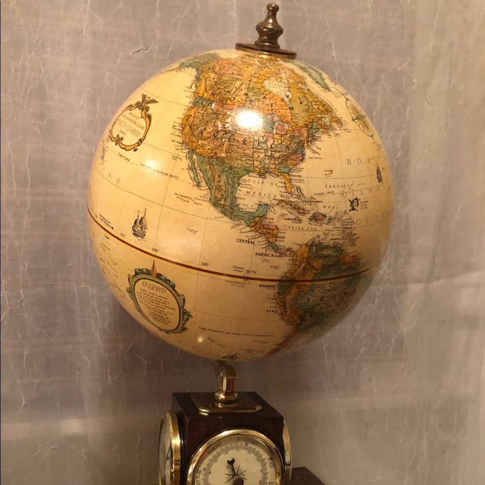 Replogle Classic 9” Globe with Thermometer, Barometer, & Hydrometer